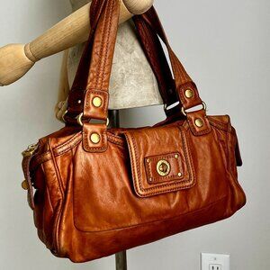 Marc by Marc Jacobs Brown Leather Boho Short Strap Shoulder Handbag